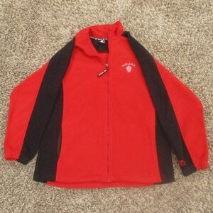 Indiana University STARTER Vintage Y2K Jacket Men's‎ Medium Red Embroidered Zip